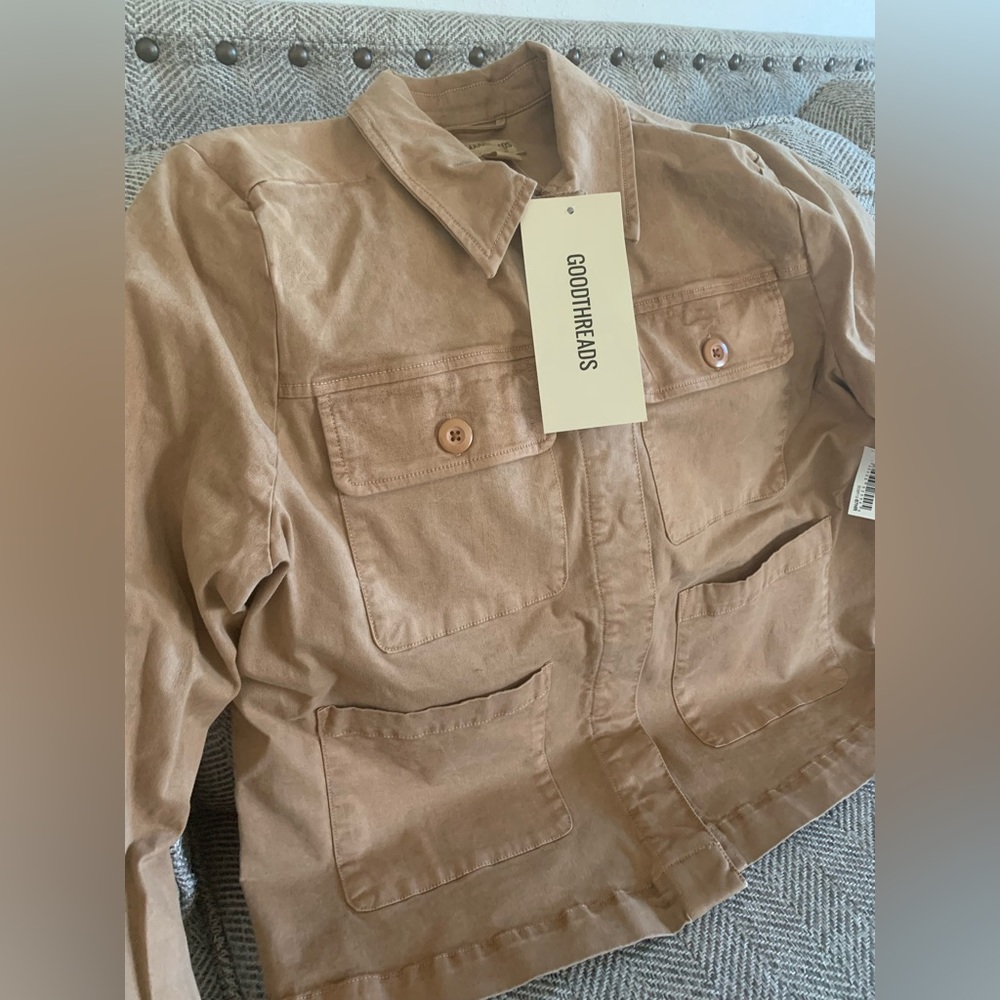 Goodthreads Women's Relaxed Chino Chore Jacket